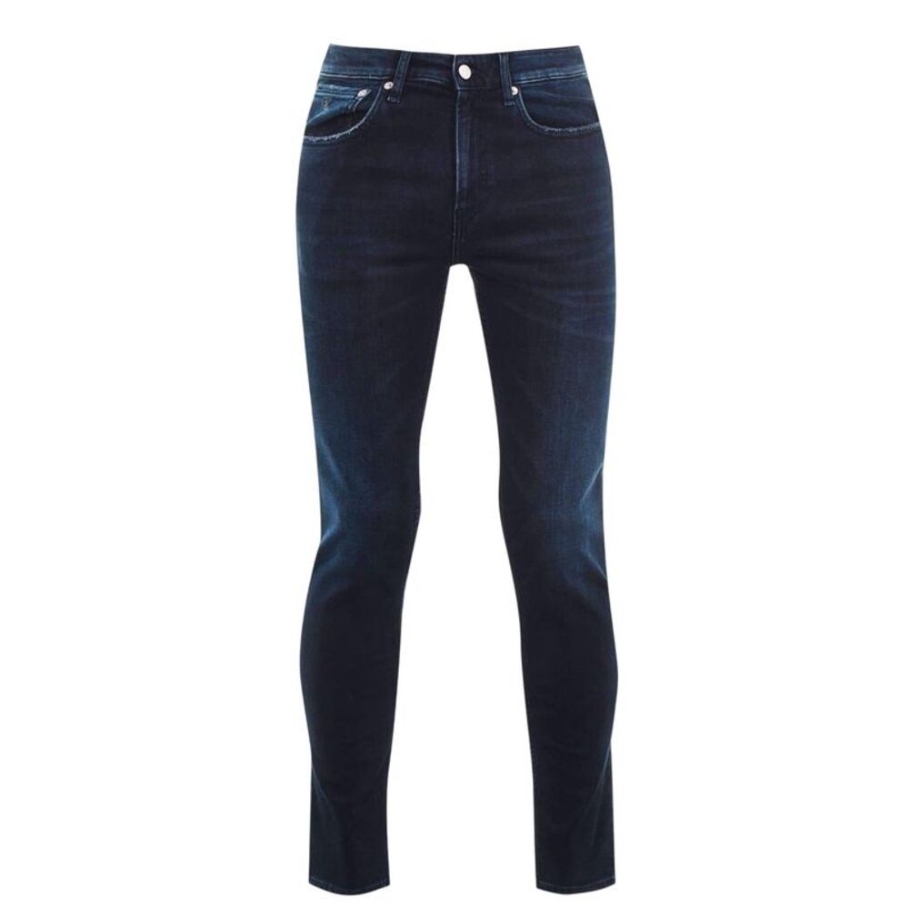 Calvin Klein Mens Skinny Jeans / Black Blue